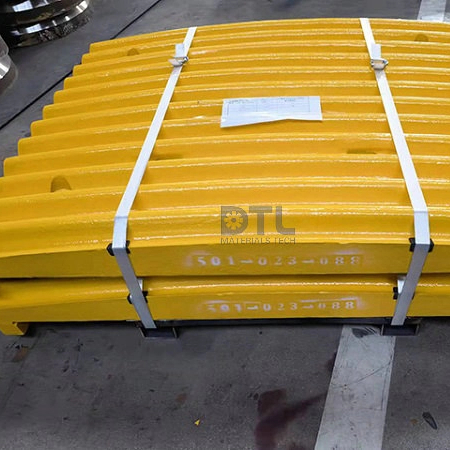 Chromguss-Rohrauskleidung für Heißrohraufschlussspule. Auskleidungsplatten aus Manganstahl für Kegelbrecher